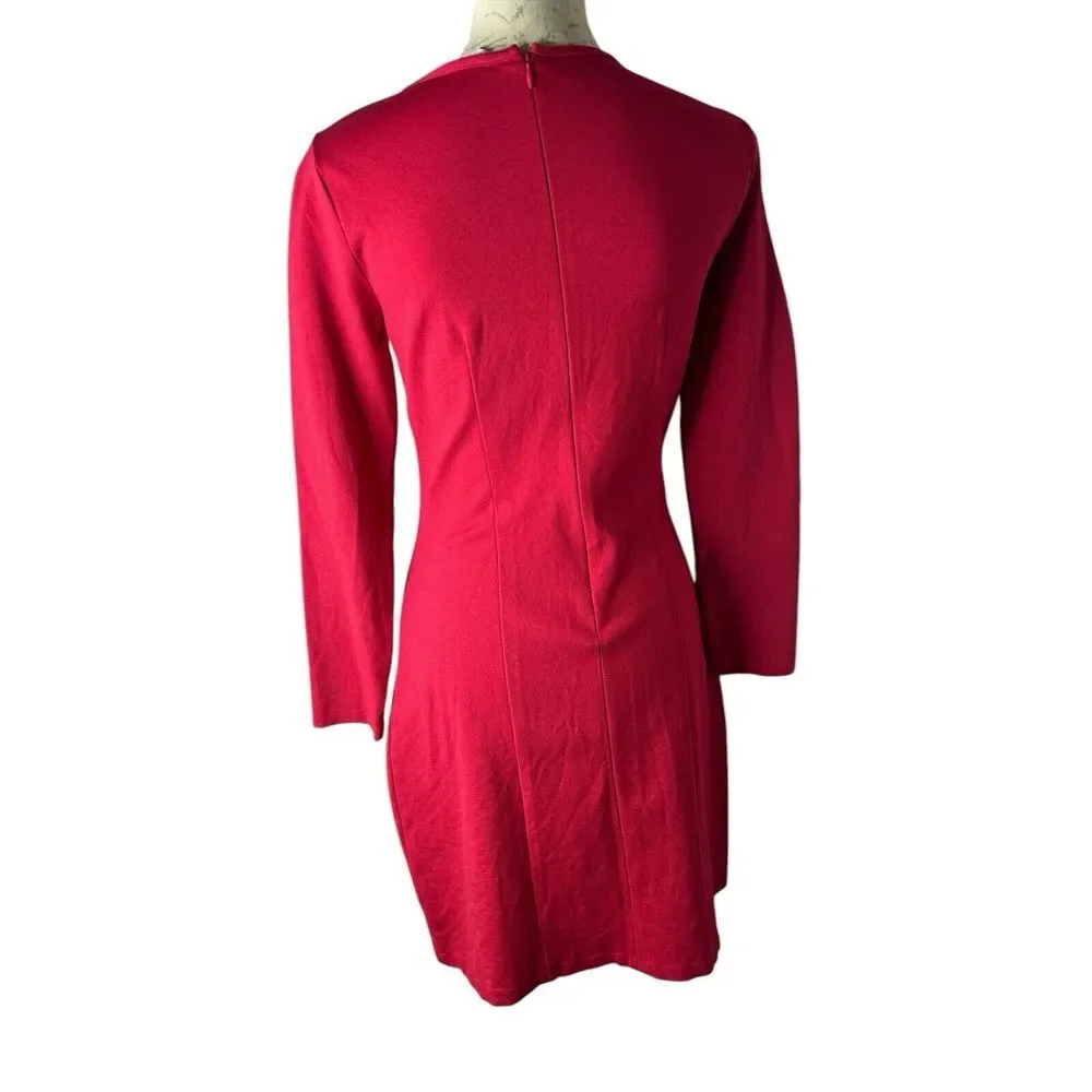 J.Crew Red Long-Sleeve Sheath Dress‎ - Size 4